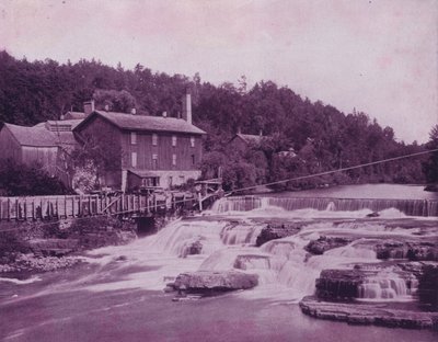 Ausable River, nära toppen av Chasm (s/v foto) av American Photographer (after)