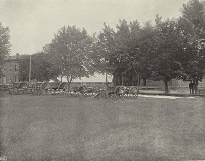 Batteri i Fort Omaha, Nebraska (s/v foto) av American Photographer (after)