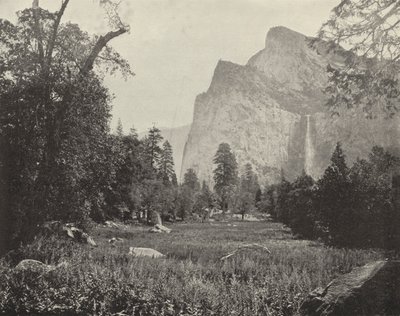 Bridal Veil Falls, Yosemite Valley, Kalifornien (s/v foto) av American Photographer (after)