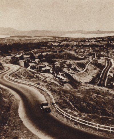 Kalifornien: San Francisco från Twin Peaks (s/v foto) av American Photographer (after)