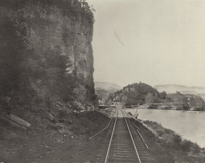 Castle Rock, New River (svart/vitt foto) av American Photographer (after)