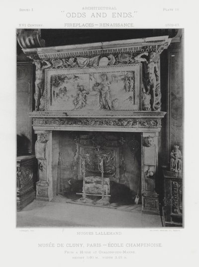 Öppen spis: Musee De Cluny, Paris, Ecole Champenoise (s/v foto) av American Photographer (after)