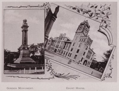 Gordon Monument; Court House (s/v foto) av American Photographer (after)
