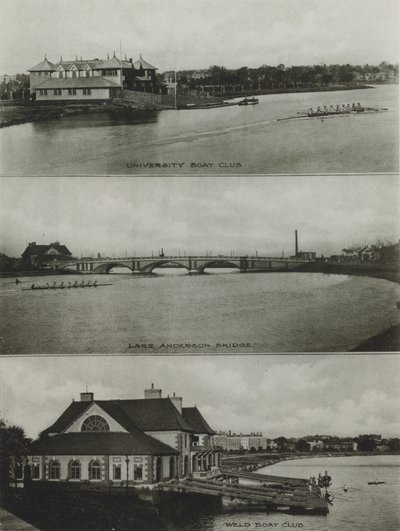 Harvard University: University Boat Club, Larz Anderson Bridge, Weld Boat Club (s/v foto) av American Photographer (after)