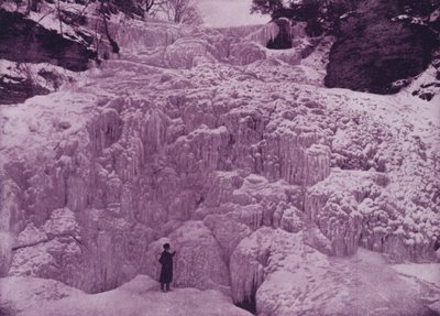 Hector Falls, Watkins Glen, på vintern (s/v foto) av American Photographer (after)