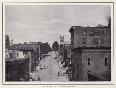 Jamestown, NY: Main Street, ser norrut (s/v foto) av American Photographer (after)