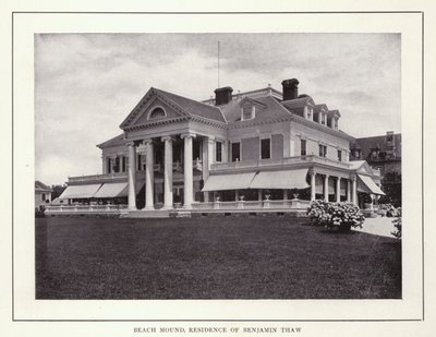 Newport, Rhode Island: Beach Mound, Residence of Benjamin Thaw (s/v foto) av American Photographer (after)