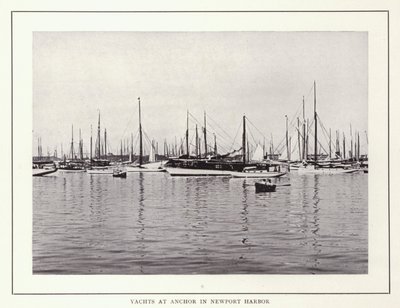 Newport, Rhode Island: Yachts at Anchor i Newport Harbor (s/v foto) av American Photographer (after)