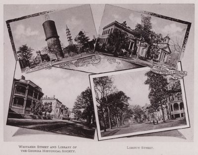 Gamla sjömansbetel; Reservoar; Första afrikanska baptistkyrkan; Hardee Residence; Första vita baptistkyrkan; Whitaker Street och bibliotek i Georgia Historical Society; Liberty Street (s/v foto) av American Photographer (after)