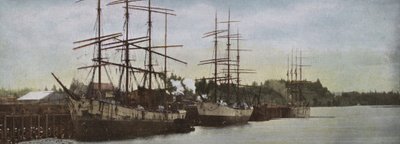 Oregon: Segelfartyg vid Anchor i Portland Harbor (foto) av American Photographer (after)