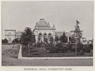 Philadelphia: Memorial Hall, Fairmount Park (s/v foto) av American Photographer (after)