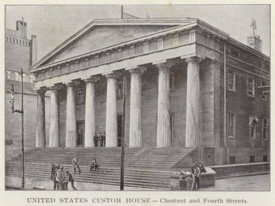 Philadelphia: United States Custom House, Chestnut and Fourth Streets (s/v foto) av American Photographer (after)
