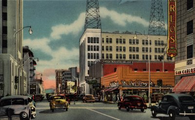 Phoenix, Arizona: Central Avenue, tittar söderut från Monroe (foto) av American Photographer (after)