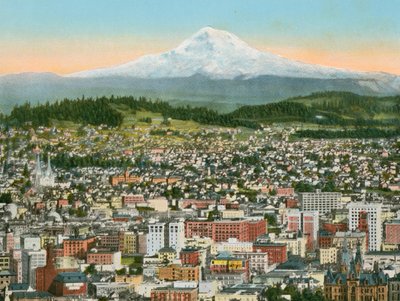 Portland, Oregon, Mount Hood på avstånd (foto) av American Photographer (after)