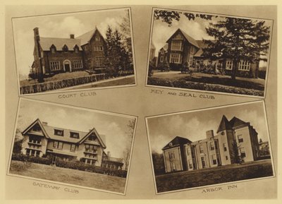Princeton University: Court Club; Key and Seal Club; Gateway Club; Arbor Inn (s/v foto) av American Photographer (after)