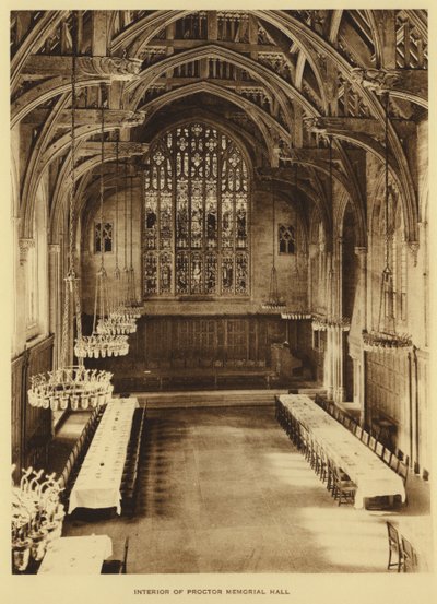 Princeton University: Interiör av Proctor Memorial Hall (s/v foto) av American Photographer (after)