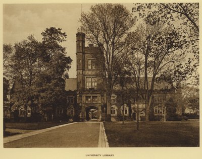 Princeton University: University Library (s/v foto) av American Photographer (after)