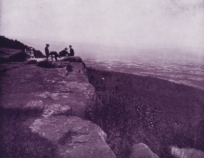 Prospekt från toppen av White Mountains, New Hampshire (s/v foto) av American Photographer (after)