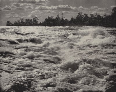 Niagaras forsar ovanför fallen (svart/vitt foto) av American Photographer (after)