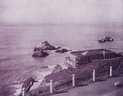 Seal Rocks and Cliff House vid Golden Gate, San Francisco (s/v foto) av American Photographer (after)