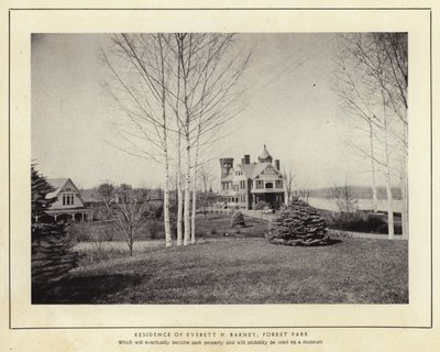 Springfield, Massachusetts: Everett H Barneys bostad, Forest Park (s/v foto) av American Photographer (after)