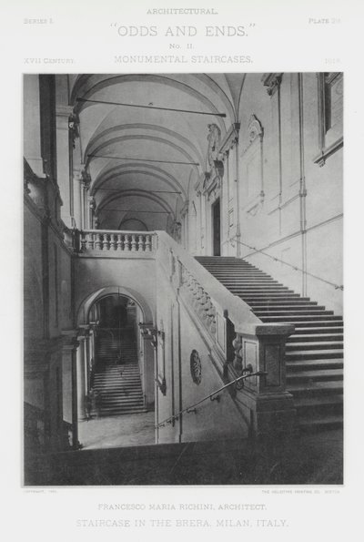 Trappa i Brera, Milano, Italien (s/v foto) av American Photographer (after)
