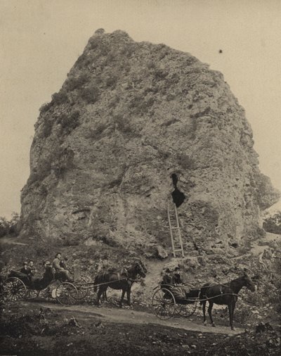 Sugarloaf Rock, Mackinac Island, Michigan (s/v foto) av American Photographer (after)