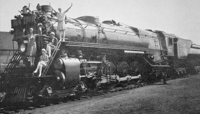 Ett 4-8-4 lokomotiv av klass S-1 byggt av Baldwin för 