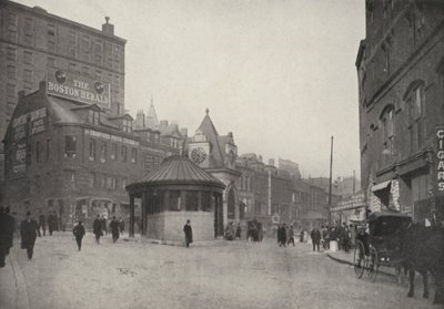 Boston: Scollay Square och East Boston Tunnel Entrance (svartvitt foto) av American Photographer