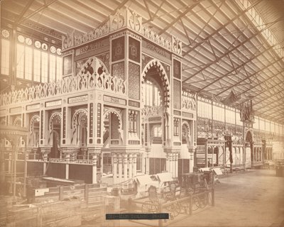 Brasilianska och nederländska sektionen, huvudbyggnaden, Centennial International Exhibition, Philadelphia av American Photographer