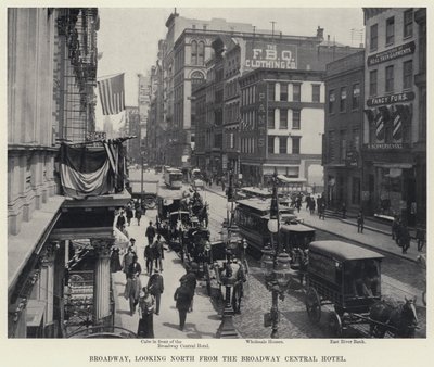 Broadway, ser norrut från Broadway Central Hotel (s/v foto) av American Photographer