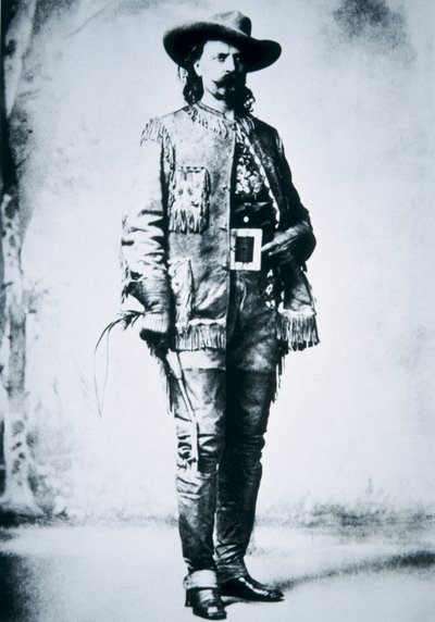 Buffalo Bill Cody (1846-1917) (s/v foto) av American Photographer