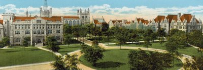 Campus, University of Chicago (färgad bild) av American Photographer