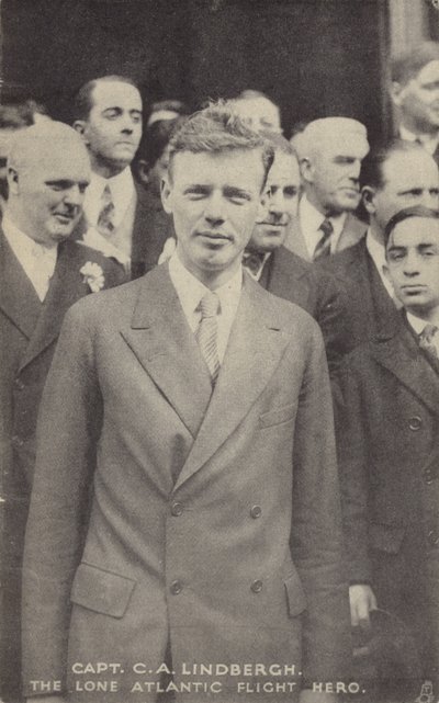 Charles Lindbergh, amerikansk flygare som gjorde den första transatlantiska soloflygningen av American Photographer