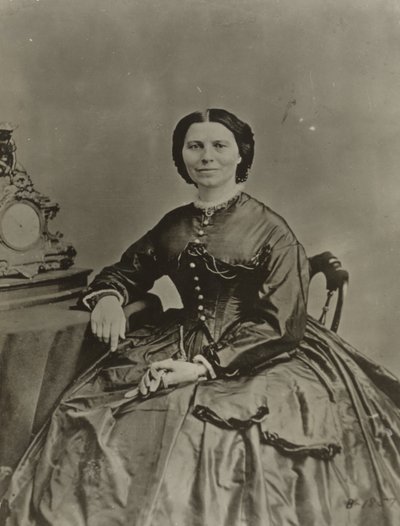 Clara Barton, ca 1865 (s/v foto) av American Photographer