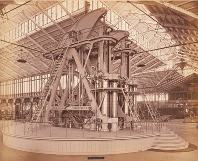 Corliss Engine, Centennial International Exhibition, Philadelphia, 1876 (albumintryck) av American Photographer