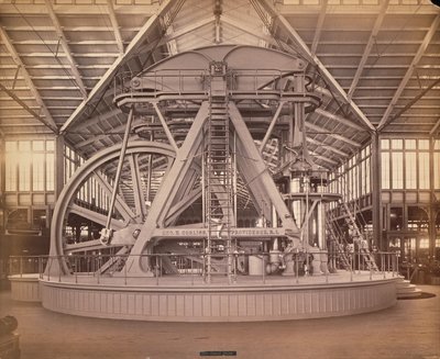 Corliss Engine, Centennial International Exhibition, Philadelphia, 1876 (albumintryck) av American Photographer