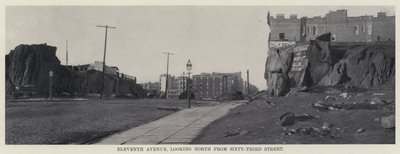Eleventh Avenue, ser norrut från Sixty-Third Street (s/v foto) av American Photographer