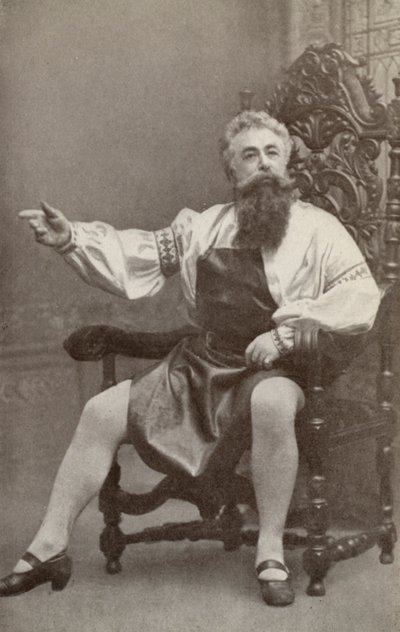 Emil Fischer, som Hans Sachs, i "Die Meistersinger Von Nurnburg" (svartvitt foto) av American Photographer