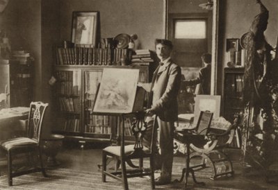 Ernest Seton-Thompson, Hans ateljé i New York (svartvitt foto) av American Photographer