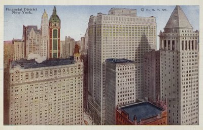 Financial District, New York City, USA (färgfoto) av American Photographer