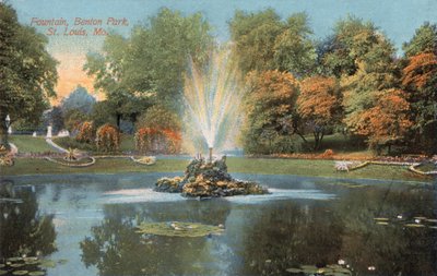 Fontän, Benton Park, St Louis, Mo (färgfoto) av American Photographer