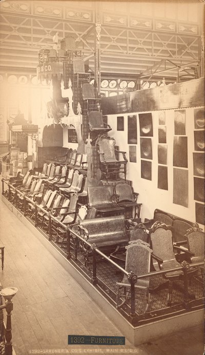 Gardner & Co.s utställning - Huvudbyggnaden, Centennial International Exhibition av American Photographer