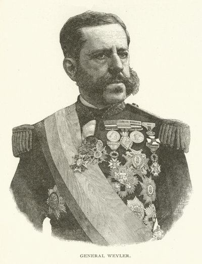 General Weyler (svartvitt fotografi) av American Photographer