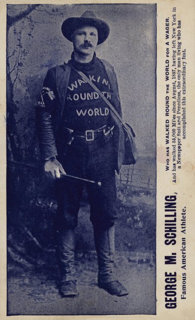 George M Schilling, berömd amerikansk idrottsman (svartvitt foto) av American Photographer