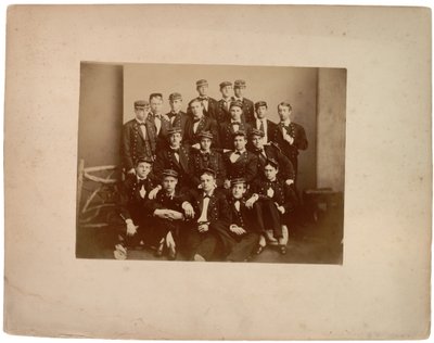 Hagers klass av 61 19 till antalet, ca 1870 (sepiafoto) av American Photographer