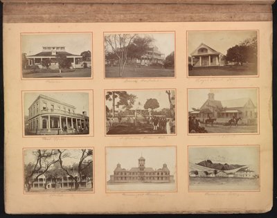 Hawaii album, sid. 12, skolor och andra byggnader, inklusive Queen