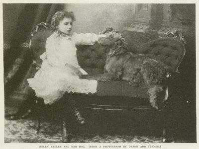 Helen Keller och hennes hund av American Photographer