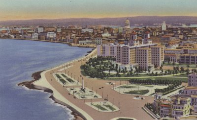 Hotel Nacional, Parque del Maine, National Hotel, Maine Park (färgad bild) av American Photographer