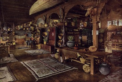 Interior Indian Building, Albuquerque, New Mexico (färgat foto) av American Photographer